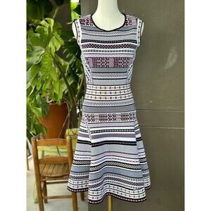 $498 Diane von Furstenberg Women’s Medium Eleanor Printed Knit Sleeveless Dress